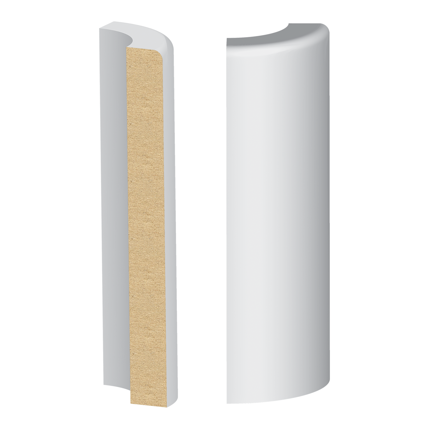 EASED EDGE / CRAFTSMAN BASE CORNER PRIMED 1/2" X 4-1/2"