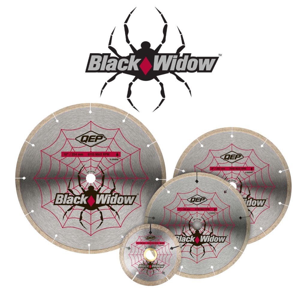 QEP 4 in. Black Widow Diamond Blade for Porcelain and Ceramic Tile