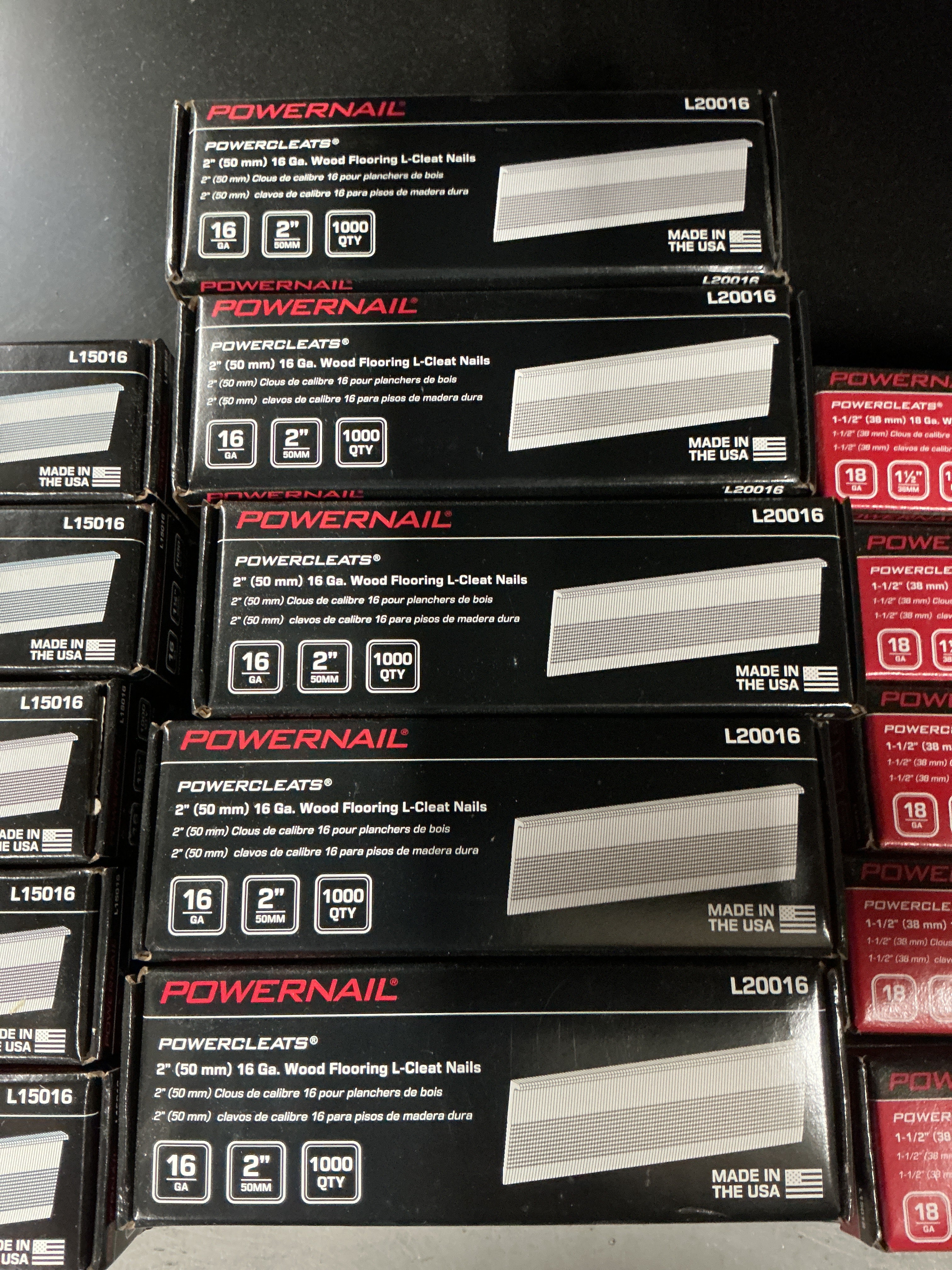 PowerNail 2 in L-Powercleats 16 Gauge (1000 per Box)