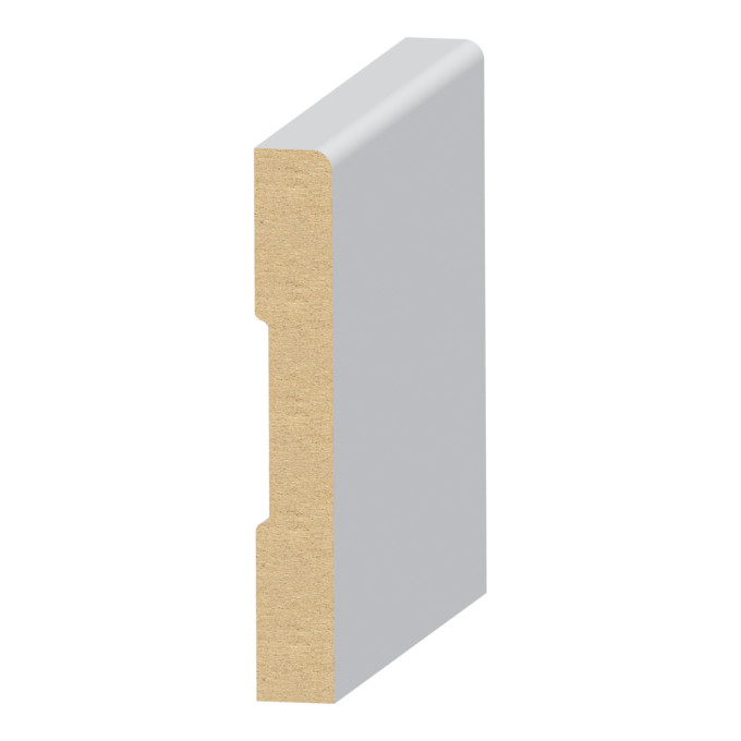 EASED EDGE / CRAFTSMAN BASE UL MDF PRIME 7/16" X 3-1/2" 16'
