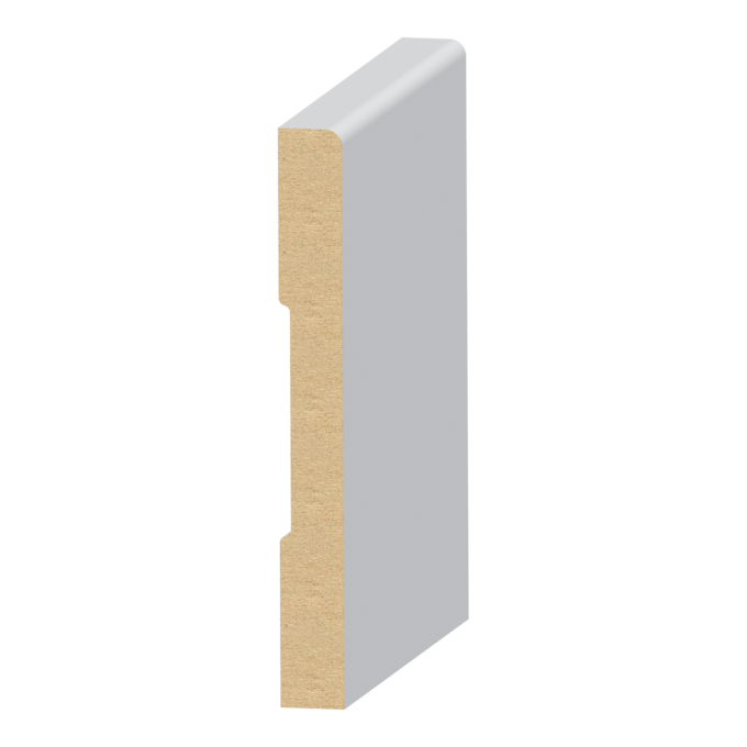 EASED EDGE / CRAFTSMAN BASE UL MDF PRIMED 1/2" X 4-1/2" 16LF