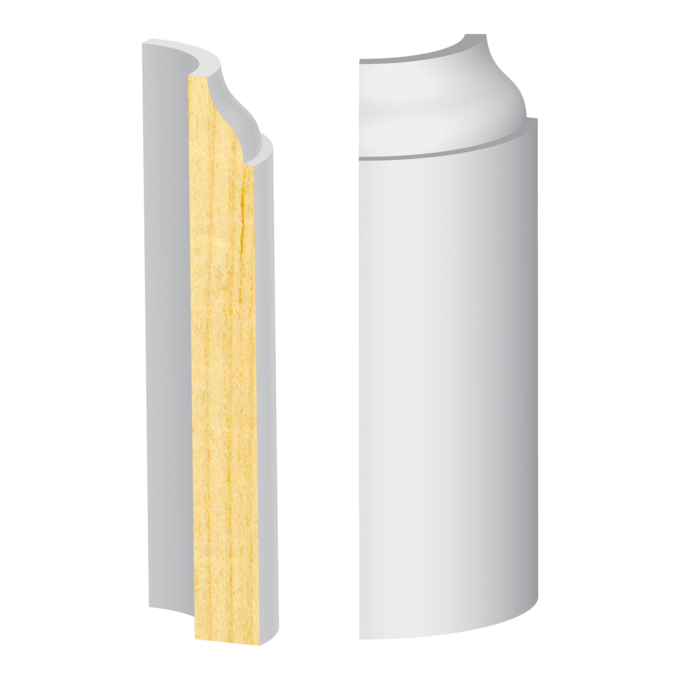 CORONADO BASE CORNER PRIMED 9/16" X 4-1/4"