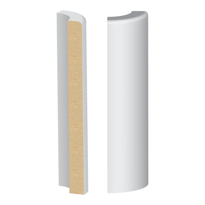EASED EDGE / CRAFTSMAN BASE CORNER PRIMED 1/2" X 5-1/2"
