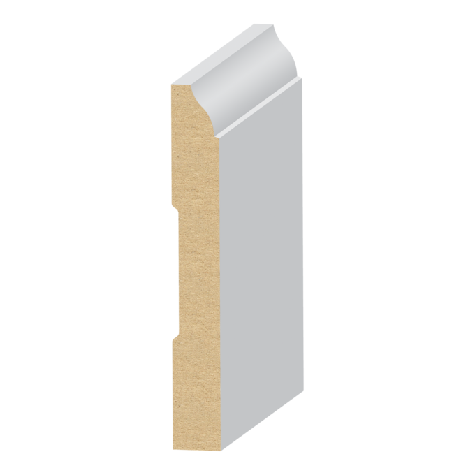 CORONADO BASE UL MDF PRIMED 9/16" X 4-1/4" 16-LF/PC