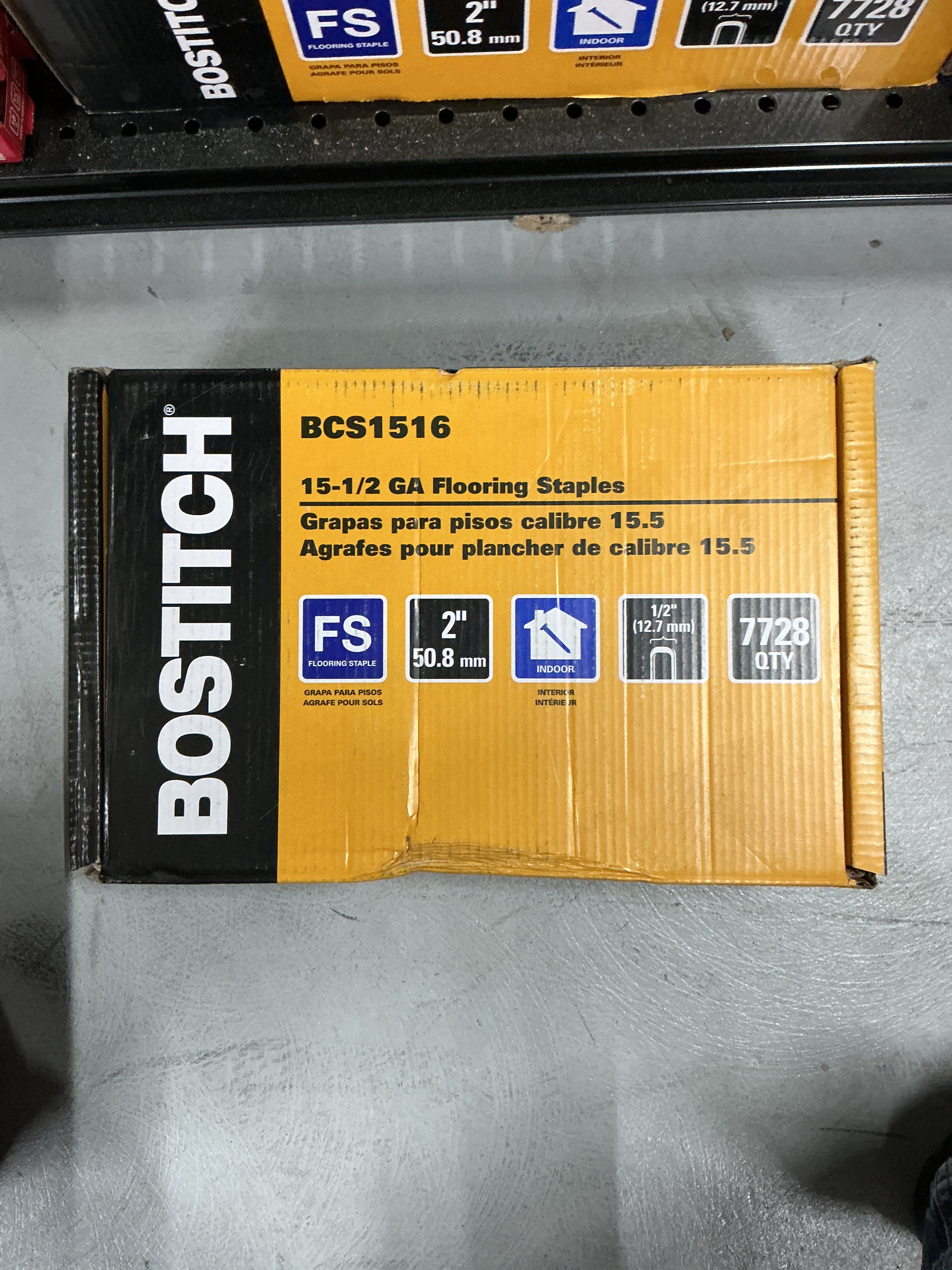 BOSTITCH 2" Chisel Point Staples (7728 per Box)