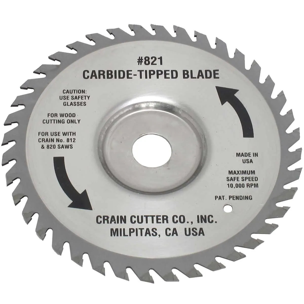 CRAIN #821 Carbide-Tipped Undercut Blade