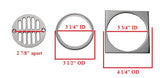 Troxell 4.5" Stainless Steel Drain Frame