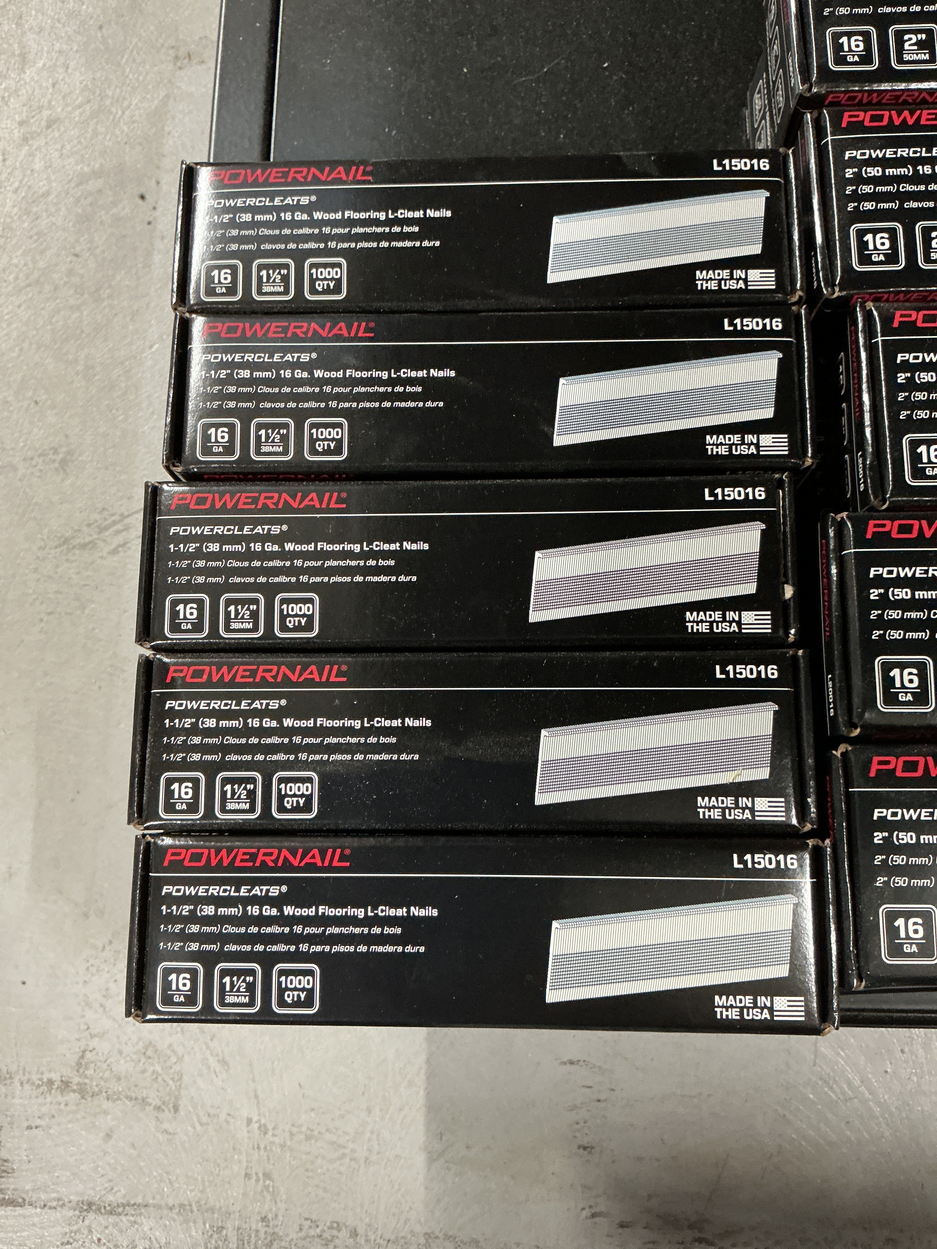 PowerNails 1 1/2 in. L-Powercleats 16 Gauge (1000 per Box)