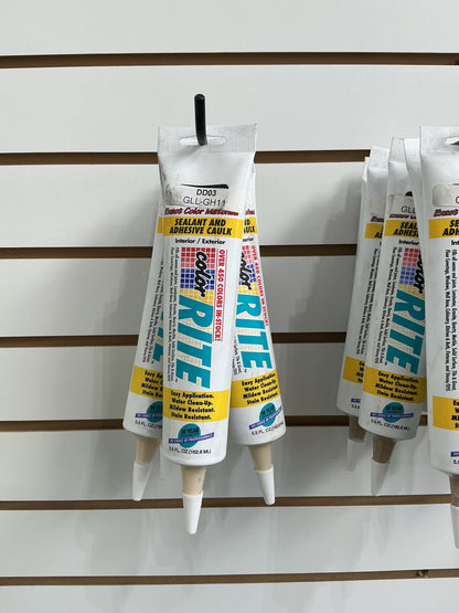 Color Rite Acrylic Sealant & Adhesive Caulking 5.5 Oz Tube