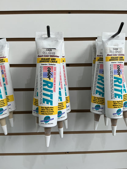 Color Rite Acrylic Sealant & Adhesive Caulking 5.5 Oz Tube