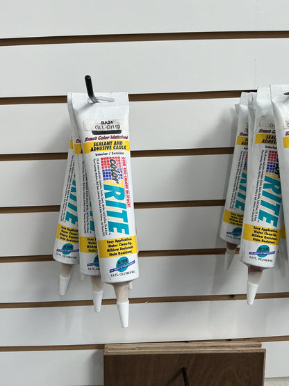 Color Rite Acrylic Sealant & Adhesive Caulking 5.5 Oz Tube