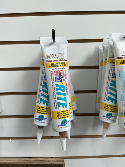 Color Rite Acrylic Sealant & Adhesive Caulking 5.5 Oz Tube