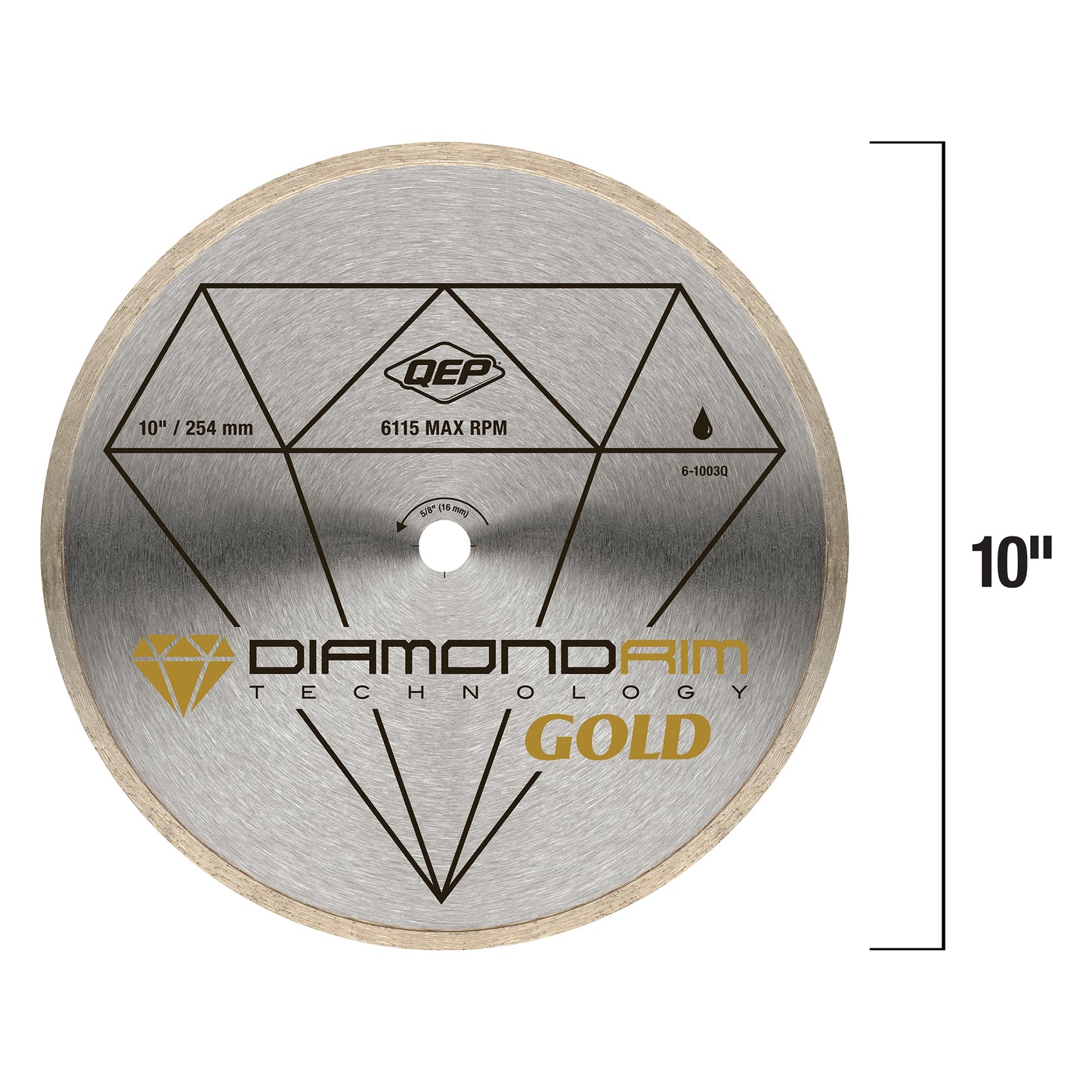 QEP 10" Diamond Blade - Gold Series