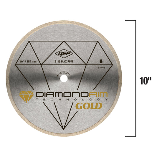 QEP 10" Diamond Blade - Gold Series