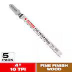 DIABLO 4 in. x 10 TPI HCS Fine Finish Blade (5-Pack)