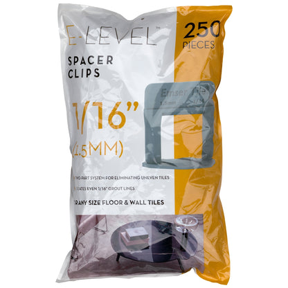 EMSER E-LEVEL CLIP 1/16" 250pc Part A of 2-part System