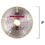QEP 4 in. Black Widow Diamond Blade for Porcelain and Ceramic Tile