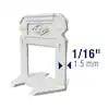 QEP Xtreme White 1/16 in. Clip, Part A of 2-Part Tile Leveling System 500-Pack