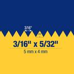 QEP 3/16 in. x 5/32 in. Comfort Grip V-Notch Flooring Trowel